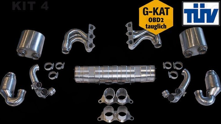 Photo of Cargraphic Sport Exhaust System Kit 4 for the Porsche 997 (Mk I) GT3 - Image 1