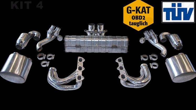 Photo of Cargraphic Sport Exhaust System Kit 4 for the Porsche 997 (Mk I) GT3 - Image 2