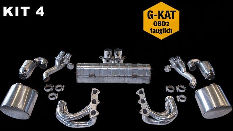 Photo of Cargraphic Sport Exhaust System Kit 4 for the Porsche 997 (Mk II) GT3 - Image 2