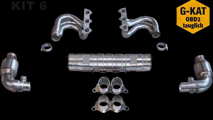 Photo of Cargraphic Sport Exhaust System Kit 6 for the Porsche 997 (Mk II) GT3 - Image 1