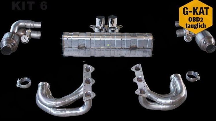 Photo of Cargraphic Sport Exhaust System Kit 6 for the Porsche 997 (Mk I) GT3 - Image 2