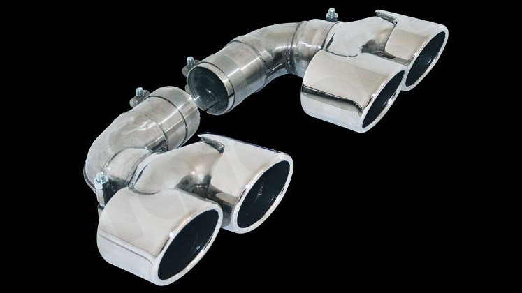 Photo of Cargraphic Double End Tailpipe Set for the Porsche 997 (Mk I) Turbo/GT2 - Image 1