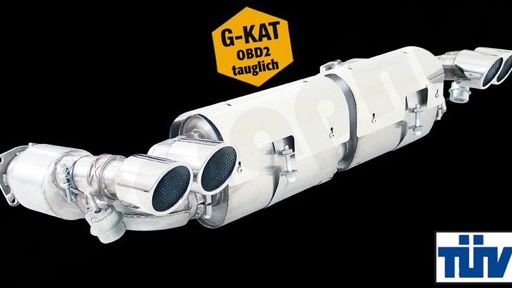Photo of Cargraphic Sport Rear Silencers with Flaps for the Porsche 997 (Mk I) Turbo/GT2 - Image 2