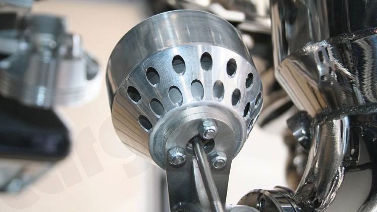 Photo of Cargraphic Heatshieldbowls for Vacuum actuators for the Porsche 997 (Mk II) GT3 - Image 4