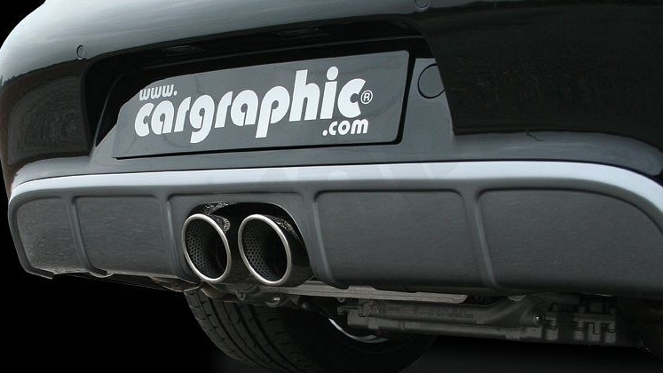 Photo of Cargraphic Tailpipes Center Outlet - 997 GT3 Look for the Porsche 997 (Mk II) Carrera - Image 6