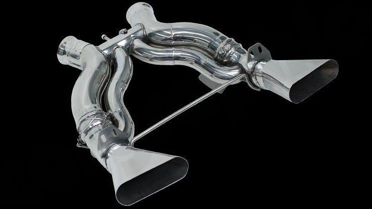 Photo of Cargraphic Rear silencer replacement pipe for the McLaren 650S Coupe/Spider - Image 2