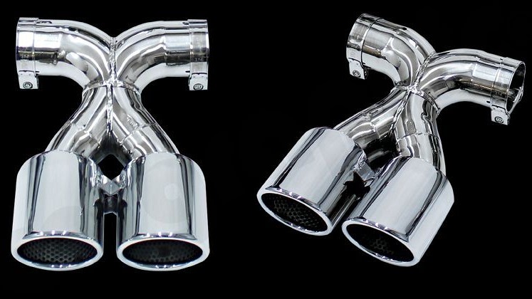 Photo of Cargraphic Sport Rear Silencer Set for the Porsche 981 Cayman GT4/Boxster Spyder - Image 5