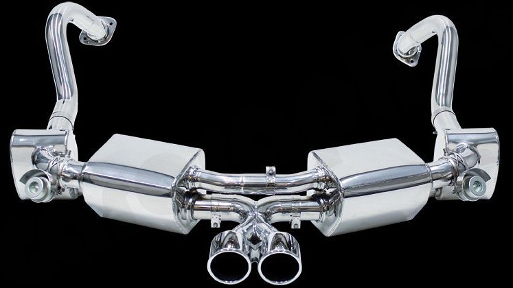 Photo of Cargraphic Sport Rear Silencer Set for the Porsche 981 Cayman GT4/Boxster Spyder - Image 2
