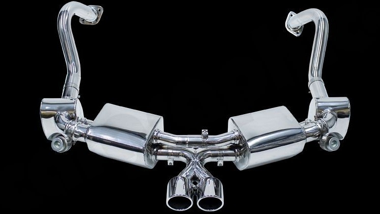 Photo of Cargraphic Sport Rear Silencer Set for the Porsche 981 Cayman GT4/Boxster Spyder - Image 1