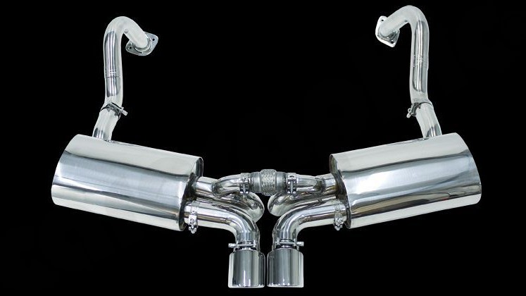 Photo of Cargraphic Sport Rear Silencer Set for the Porsche 981 Cayman GT4/Boxster Spyder - Image 1