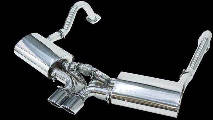 Photo of Cargraphic Sport Rear Silencer Set for the Porsche 981 Cayman GT4/Boxster Spyder - Image 2