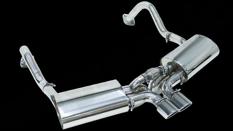 Photo of Cargraphic Sport Rear Silencer Set for the Porsche 981 Cayman GT4/Boxster Spyder - Image 3