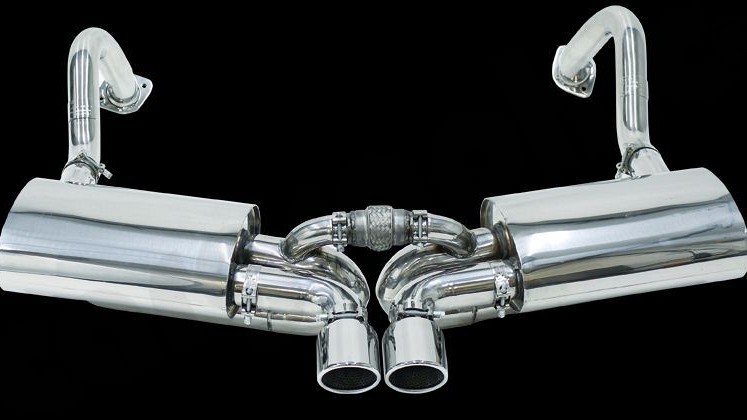 Photo of Cargraphic Sport Rear Silencer Set for the Porsche 981 Cayman GT4/Boxster Spyder - Image 4