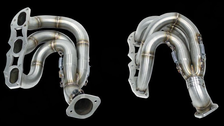 Photo of Cargraphic Longtube Manifolds without Catalytic Converters for the Porsche 981 Cayman GT4/Boxster Spyder - Image 2