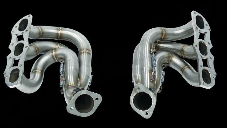 Photo of Cargraphic Longtube Manifolds without Catalytic Converters for the Porsche 981 Cayman GT4/Boxster Spyder - Image 3