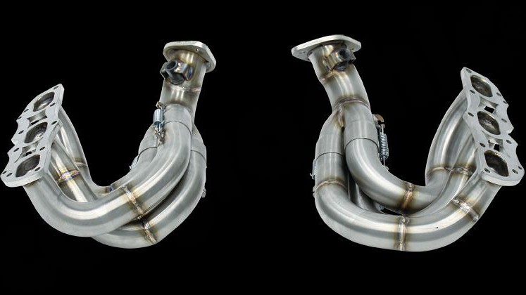 Photo of Cargraphic Longtube Manifolds without Catalytic Converters for the Porsche 981 Cayman GT4/Boxster Spyder - Image 4