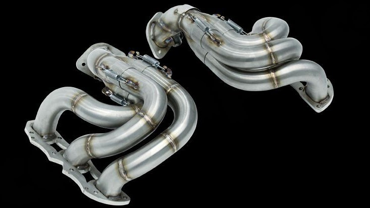 Photo of Cargraphic Longtube Manifolds without Catalytic Converters for the Porsche 981 Cayman GT4/Boxster Spyder - Image 5