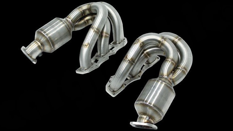 Photo of Cargraphic New Generation Long Tube Manifold Set for the Porsche 981 Cayman GT4/Boxster Spyder - Image 1