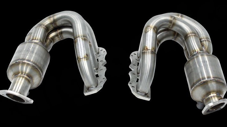Photo of Cargraphic New Generation Long Tube Manifold Set for the Porsche 981 Cayman GT4/Boxster Spyder - Image 2
