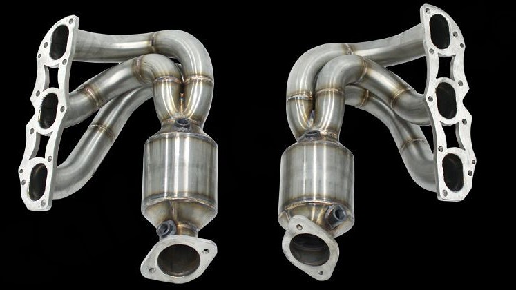 Photo of Cargraphic New Generation Long Tube Manifold Set for the Porsche 981 Cayman GT4/Boxster Spyder - Image 4