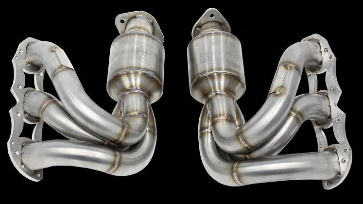 Photo of Cargraphic New Generation Long Tube Manifold Set for the Porsche 981 Cayman GT4/Boxster Spyder - Image 6