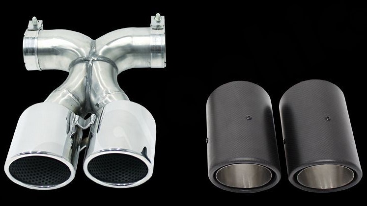 Photo of Cargraphic Sport Rear Silencer Set for the Porsche 981 Cayman GT4/Boxster Spyder - Image 8