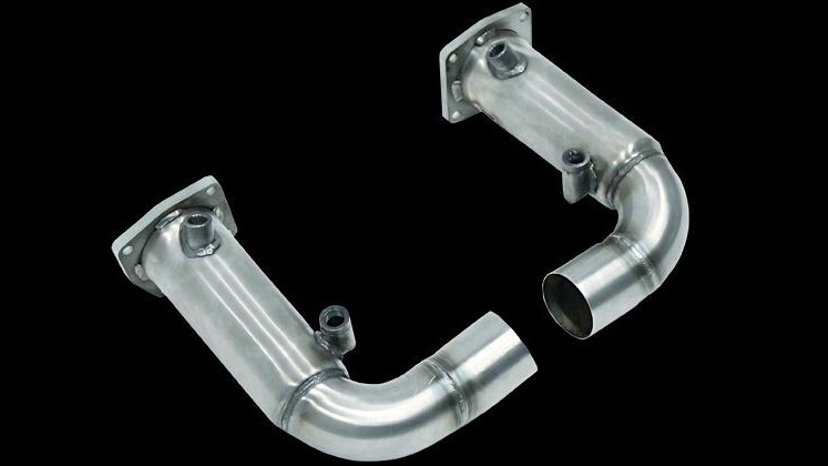 Photo of Cargraphic Catalytic Converter Replacement Pipe Set for the Porsche 991.1/2 Turbo/Turbo S - Image 1
