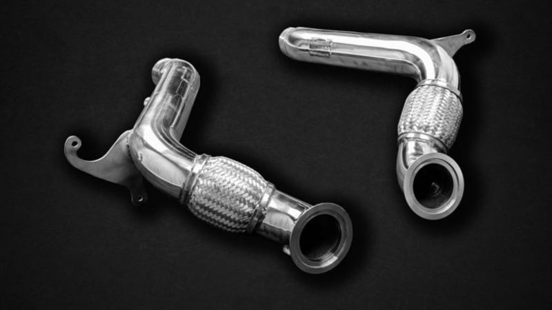 Photo of Capristo Catless Downpipes with Heat Protection for the Ferrari 488 GTB/Spider - Image 1