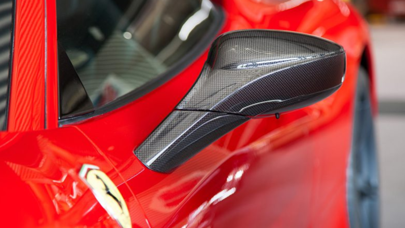 Photo of Capristo Carbon Fibre Wing Mirror Housing Set for the Ferrari 488 GTB/Spider - Image 2