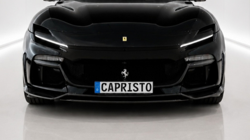 Photo of Capristo Carbon Fibre Front Spoiler (3-Pieces) for the Ferrari Purosangue - Image 3