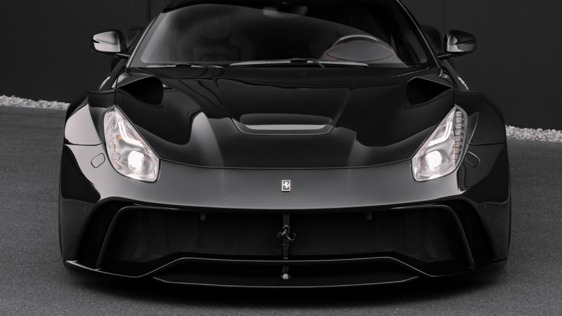 Photo of My Ricambi Carbon Fibre Bonnet/Hood Prancing Horse Badge for the Ferrari SF90 Spider/Stradale - Image 3