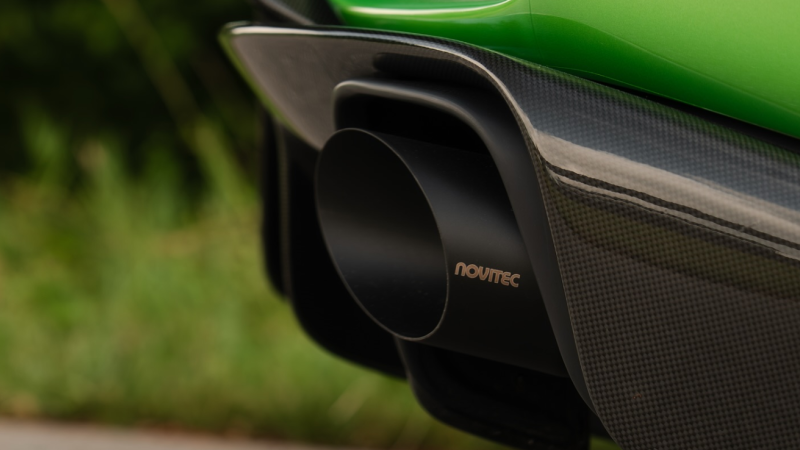 Photo of Novitec Power optimised exhaust system with flap-regulation & black oval tips for the Ferrari 812 Competizione Coupe/Aperta - Image 3