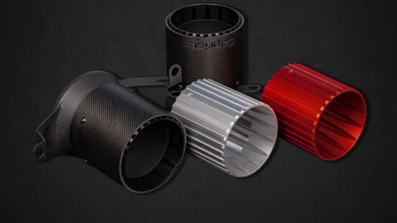 Photo of Capristo Carbon Fibre/Wicrom Tailpipe Set for the Ferrari F8 Tributo/Spider - Image 5
