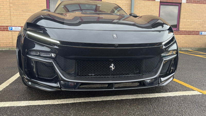 Photo of My Ricambi Carbon Fibre Bonnet/Hood Prancing Horse Badge for the Ferrari SF90 Spider/Stradale - Image 7