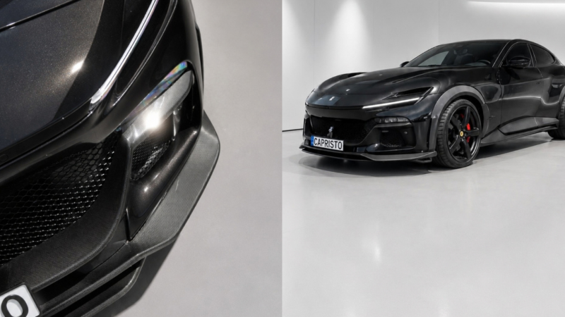 Photo of Capristo Carbon Fibre Front Spoiler (3-Pieces) for the Ferrari Purosangue - Image 2