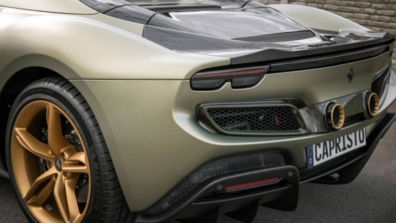 Photo of Capristo Double Exit Aluminium Tailpipes for the Ferrari 296 GTB/GTS - Image 5