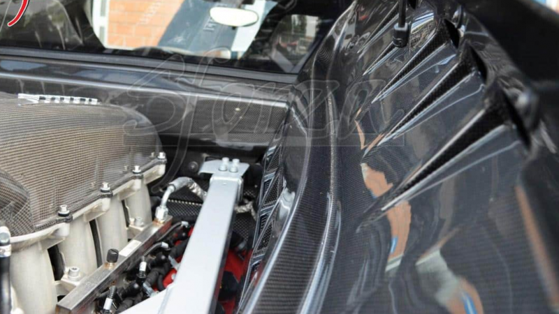 Photo of Novitec Carbon Fibre Engine Bay Carbon Side Panels for the Ferrari F430 Scuderia/16M - Image 2