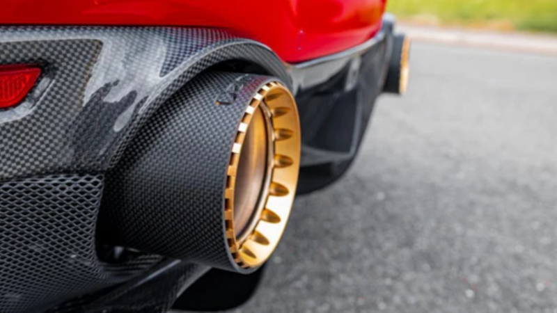 Photo of Capristo Carbon Fibre/Wicrom Tailpipe Set for the Ferrari F8 Tributo/Spider - Image 3
