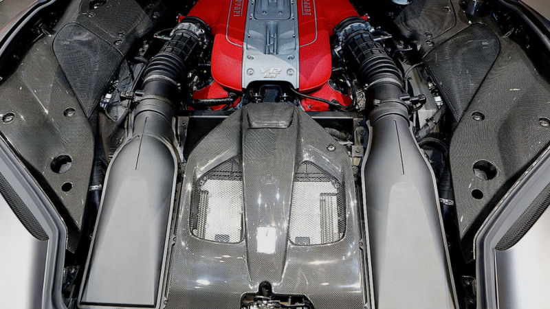 Photo of Novitec Carbon Fibre Engine Bay Centre Cover for the Ferrari 812 Superfast/GTS - Image 1