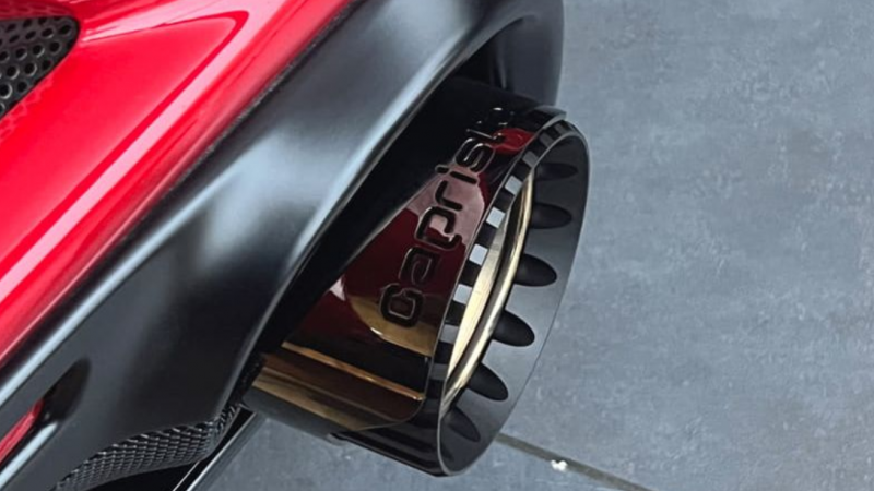 Photo of Capristo Carbon Fibre/Wicrom Tailpipe Set for the Ferrari F8 Tributo/Spider - Image 6