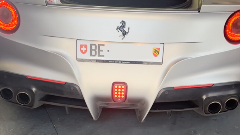 Photo of Novitec Central Fog Light F1 Style Safety Flasher for the Ferrari F12 Berlinetta - Image 3