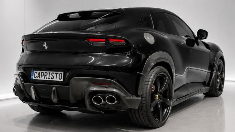 Photo of Capristo Carbon FIbre Side Skirts + Wheel/Fender Arches for the Ferrari Purosangue - Image 4
