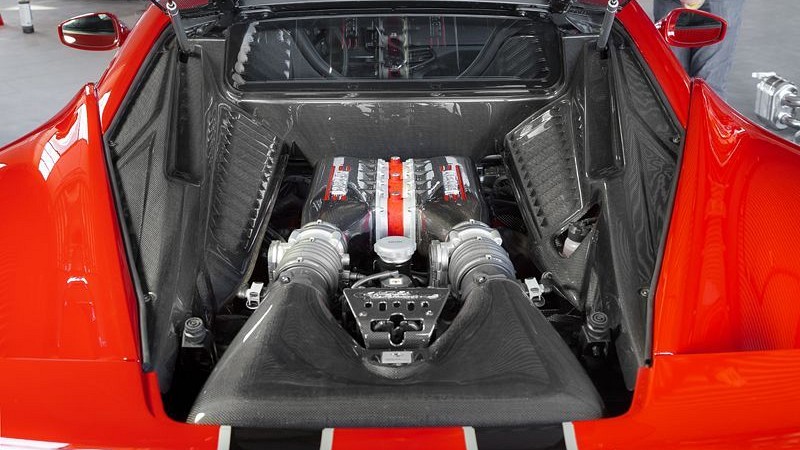 Photo of Capristo Engine Cover Set in Carbon Fibre (Italia/Speciale) for the Ferrari 458 Speciale/Aperta - Image 3