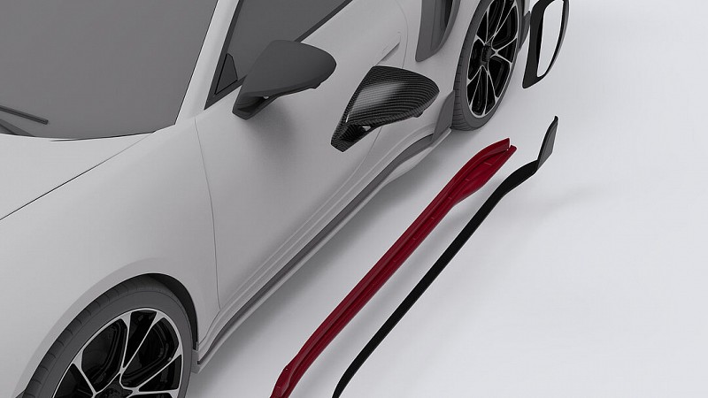 Photo of Techart lateral air inlets for the Porsche 992.1 Turbo/Turbo S - Image 3