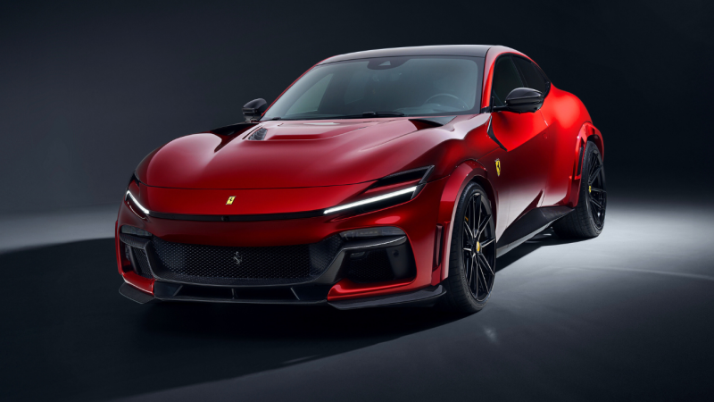 Photo of Novitec Carbon Front Centre Lip for the Ferrari Purosangue - Image 4