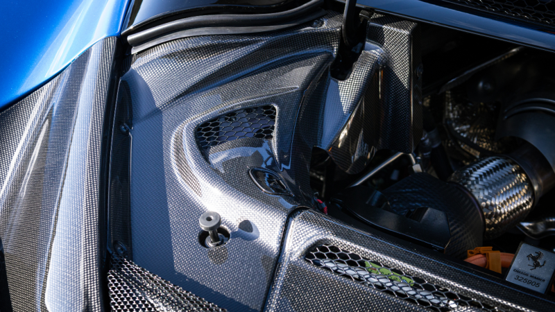 Photo of Capristo Carbon Fibre Engine Compartment Cover (3-piece) for the Ferrari 296 GTB/GTS - Image 5