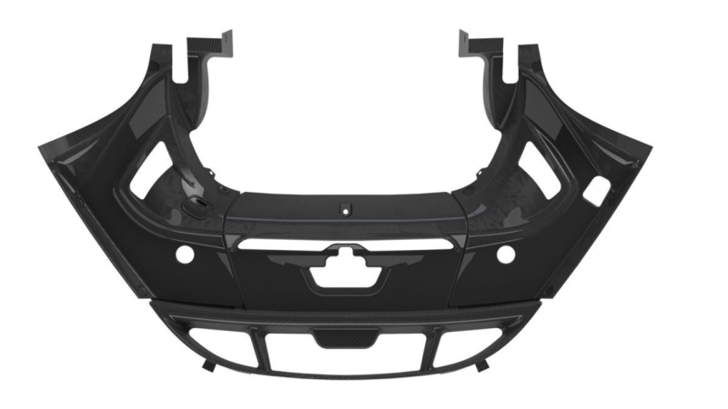 Photo of Capristo Carbon Fibre Engine Compartment Cover (3-piece) for the Ferrari 296 GTB/GTS - Image 3