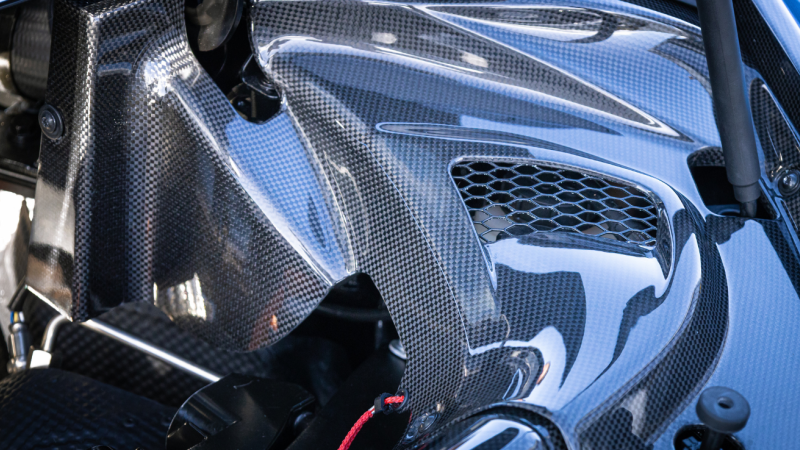 Photo of Capristo Carbon Fibre Engine Compartment Cover (3-piece) for the Ferrari 296 GTB/GTS - Image 2