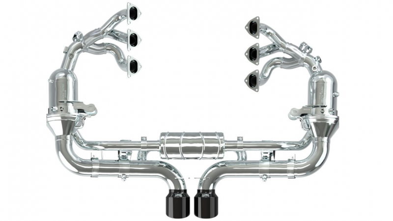 Photo of Capristo Manifolds Set with OPF Delete & 250-Cell Sport Cats for the Porsche 992.1 GT3/GT3 Touring - Image 3