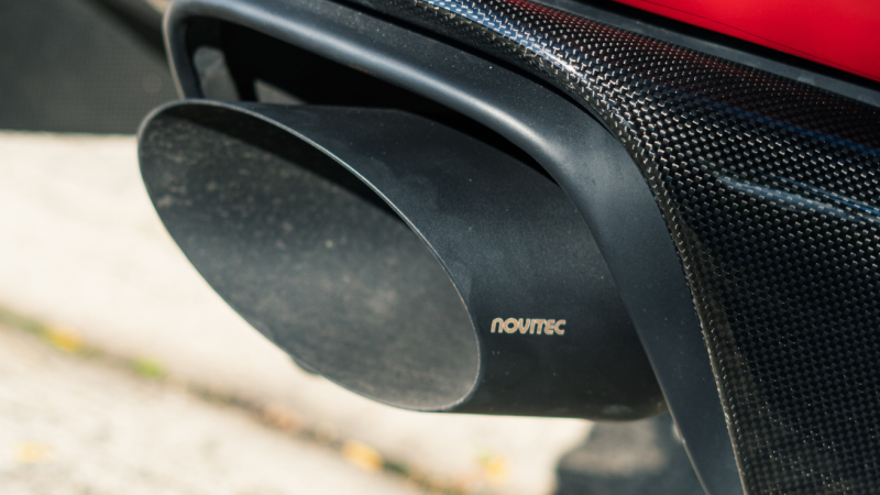 Photo of Novitec Power optimised exhaust system with flap-regulation & black oval tips for the Ferrari 812 Competizione Coupe/Aperta - Image 6
